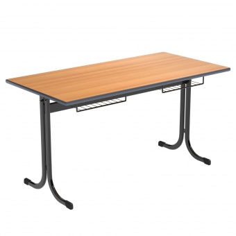 Zweierschülertisch, 130x65 cm (B/T), Platte: Melamin, PU-Kante, Höhe wählbar, Zweierschülertisch, 130x65 cm (B/T), Platte: Melamin, PU-Kante, Höhe wählbar,